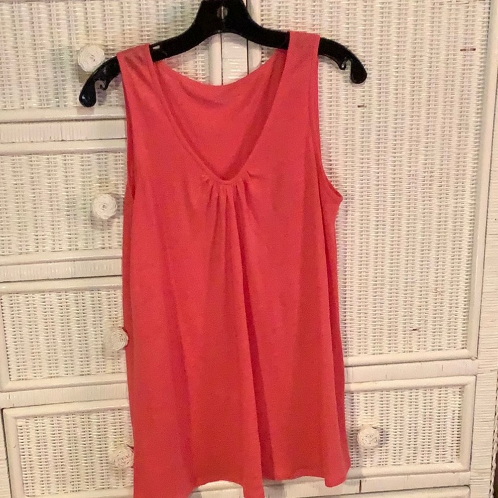 Eileen Fisher long coral tank